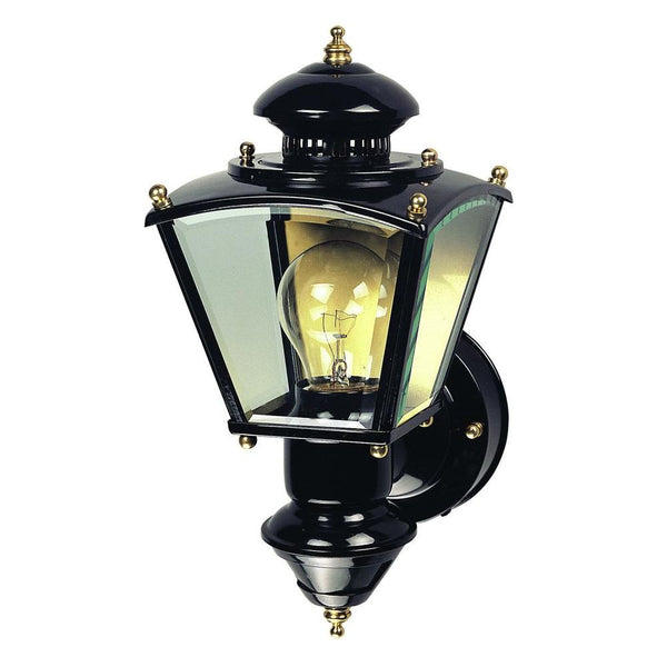 Heath® Zenith HZ-4150-BK Motion-Activated 150-Degree Charleston Lantern, Black
