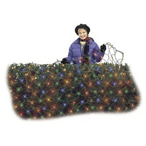 Holiday Wonderland® 47894-88 Christmas Micro LED Net 70-Lights, 4' x 6', Multi