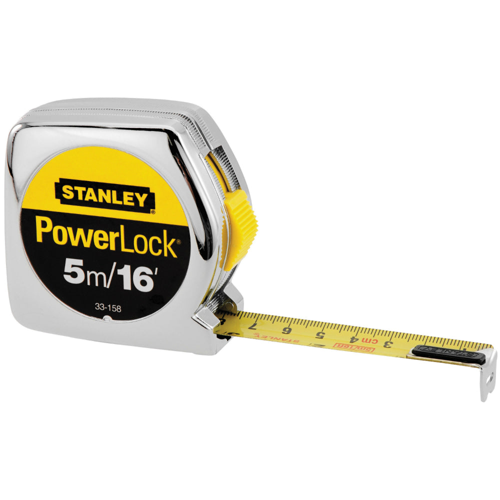 Stanley 33-158 PowerLock Classic Tape Rule, 3/4" x 16', Chrome