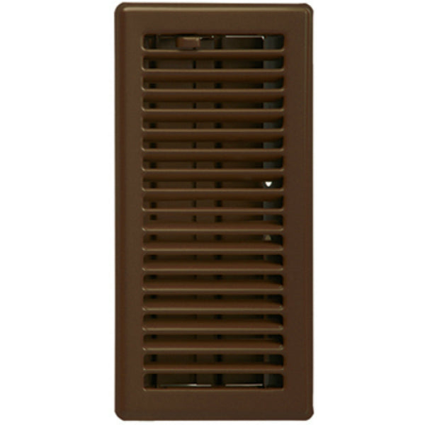 Imperial RG3302 Contemporary Steel Floor Register, Oil Rubbed Bronze, 4" x 10"
