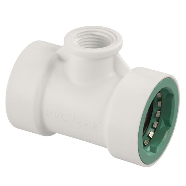 Orbit® 33772 Push-On-Fitting 1/2" PVC-Lock x 1/2" FPT Tee