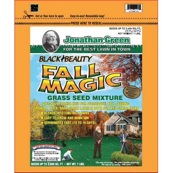 Jonathan Green 10768 Black Beauty Fall Magic Grass Seed Mixture, 7 Lb