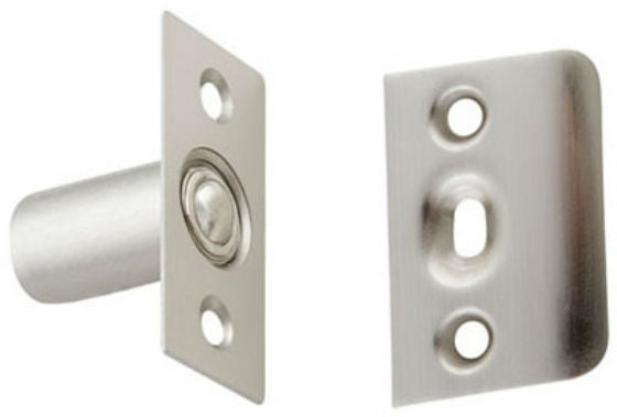 National Hardware® N335-950 Ball Catch, 1" x 2-1/8", Satin Nickel