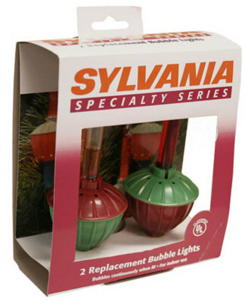 Sylvania V10002-88 Xmas Traditional Bubble Light Replacement C7 Bulb, 2-Pack