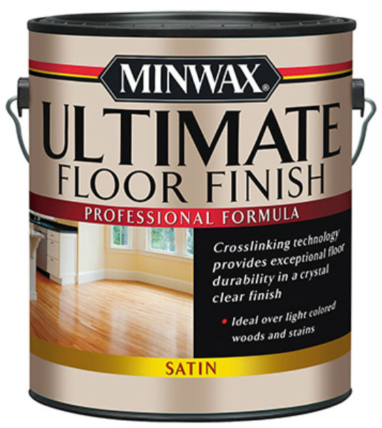 Minwax® 131030000 Water Based Ultimate Topcoat Floor Finish, 1 Gallon, Satin