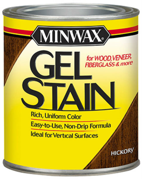 Minwax® 261004444 Gel Stain for Wood/Veneer/Fiberglass, 1/2 Pt, Hickory