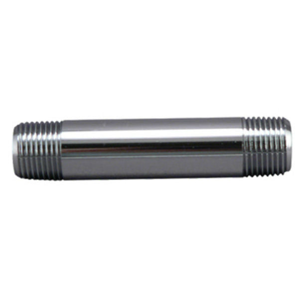 Master Plumber MP33-10PCLF Lead Compliant Chrome Nipple, 3/8" MPT x 3"