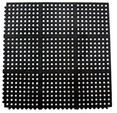 Qrri Ring Wash Rack Mat, 3' x 3' x 1/2"