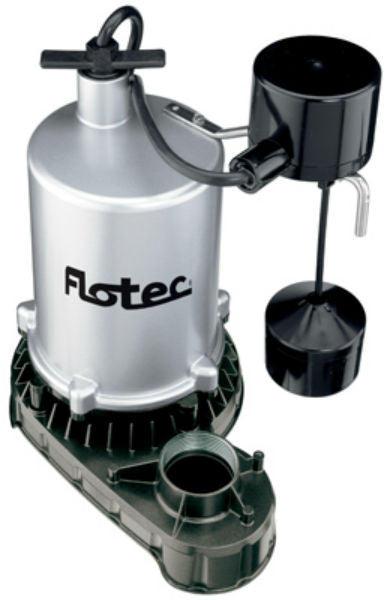 Flotec® FPZT7350 Zinc Submersible High Output Sump Pump, Vertical Switch, 1/2 HP