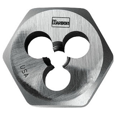 Irwin Tools 9727ZR Hanson® High Carbon Steel Hexagon Metric Die, 6 mm - 1.00