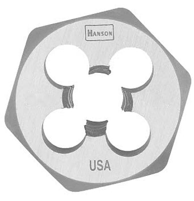 Irwin Tools 9734 Hanson® High Carbon Steel Hexagon Metric Die, 8 mm - 1.25
