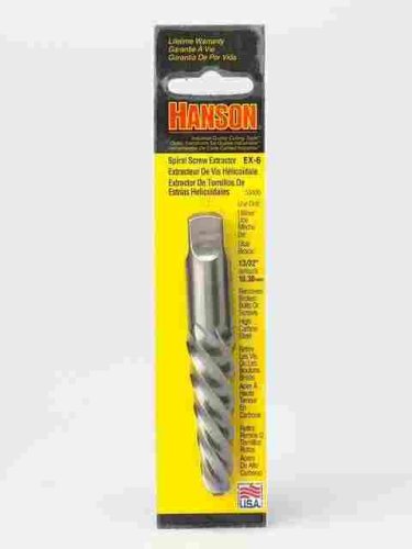 Irwin Tools 53406 Hanson® Spiral Flute Screw Extractor, EX-6