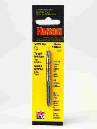 Irwin Tools 8327 Hanson® High Carbon Steel Metric Thread Tap, 6 mm - 1.00