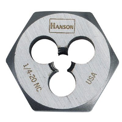 Irwin Tools 9420ZR Hanson® Carbon Steel Hexagon Machine Screw Die, 14 - 20 NC