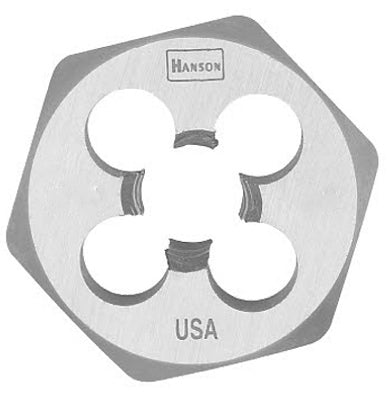 Irwin Tools 9733 Hanson® High Carbon Steel Hexagon Metric Die, 8 mm - 1.00