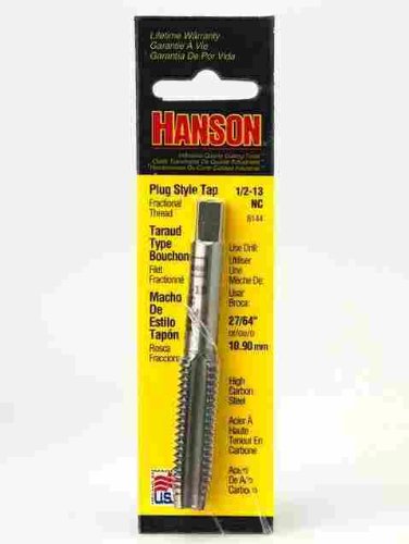 Irwin Tools 8144 Hanson® High Carbon Steel Fractional Tap, 1/2"-13 NC