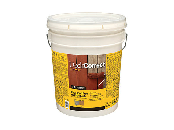 Cabot 25200-08 DeckCorrect Wood Stain, 5 Gallon
