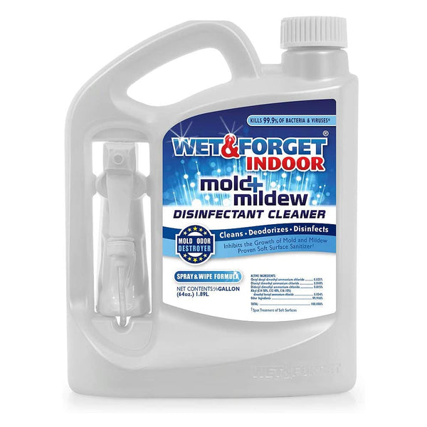 Wet & Forget 802064 Indoor Mold & Mildew Disinfectant Cleaner, 64 Oz