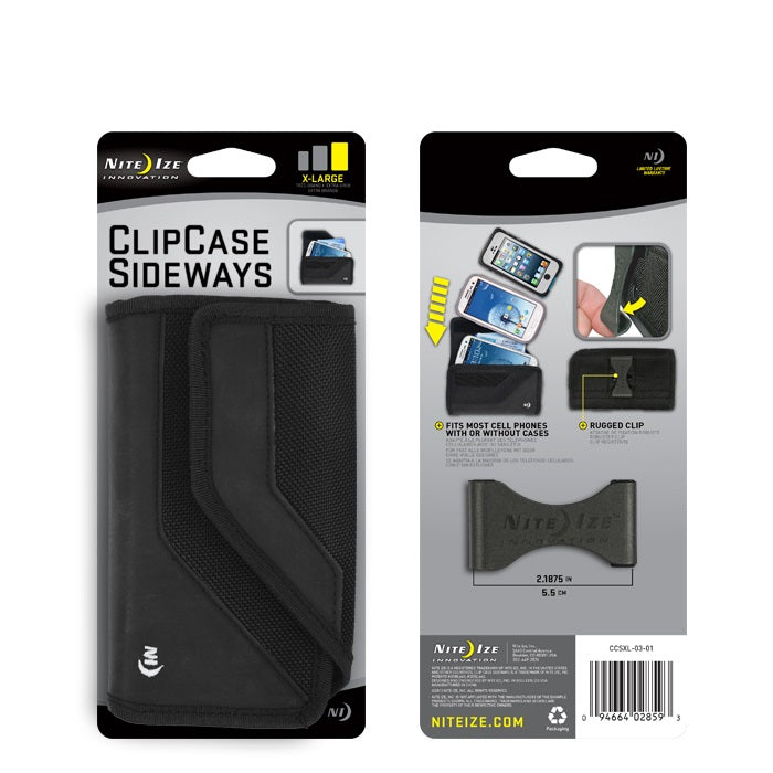 Nite Ize CCSXL-03-01 Clip Case Sideways Phone Holster, X-Large, Bla Toolbox Supply Nite Ize CCSXL-03-01 Clip Case Sideways Phone Holster, X-Large, Bla Toolbox Supply