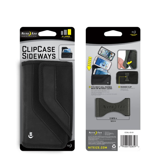 Nite Ize® CCSXL-03-01 Clip Case™ Sideways™ Phone Holster, X-Large, Black