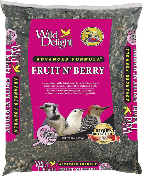 Wild Delight 365050 Fruit N’ Berry™ Premium Wild Bird Food, 5 Lb