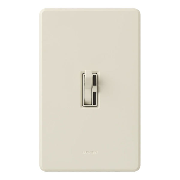 Lutron TGCL-153PH-LA Toggler CFL/LED Single-Pole/3-Way Toggle Dimmer, Almond
