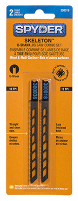 Spyder 300019 Skeleton™ U-Shank Jig Saw Blade Combo Set, 2-Piece