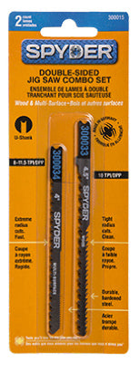 Spyder 300015 Double Sided U-Shank Jig Saw Blade Combo Set, 2-Piece