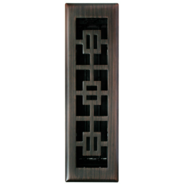 Imperial RG3281 Oriental Design Floor Register, Oil Rubbed Bronze, 2.25" x 12"