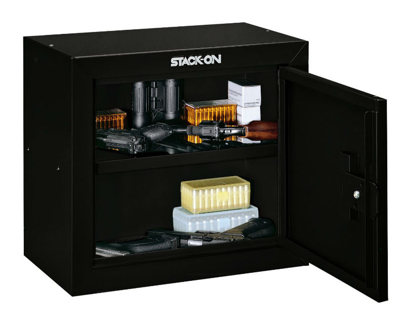 Stack-On GCB-500 Pistol & Ammo Steel Security Cabinet, Black