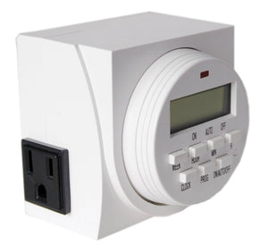 Hydrofarm® TM01715D 7-Day Dual Outlet Digital Timer