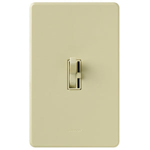 Lutron TGCL-153PH-IV Toggler CFL/LED Single-Pole/3-Way Toggle Dimmer, Ivory