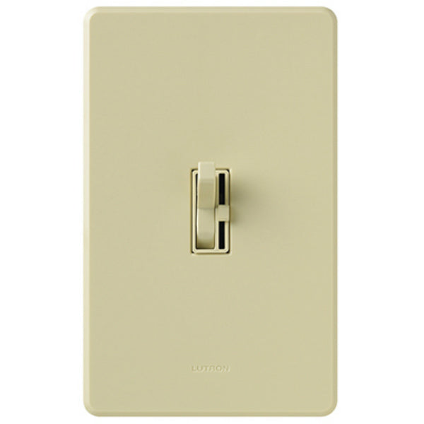 Lutron TGCL-153PH-IV Toggler CFL/LED Single-Pole/3-Way Toggle Dimmer, Ivory