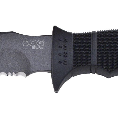 SOG® M37N-CP Seal Pup Fixed Blade Knife, Powder Coated Finish