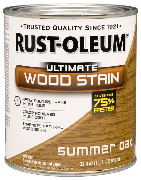 Rust-Oleum® 260145 Ultimate Interior Wood Stain, 1 Qt, Summer Oak