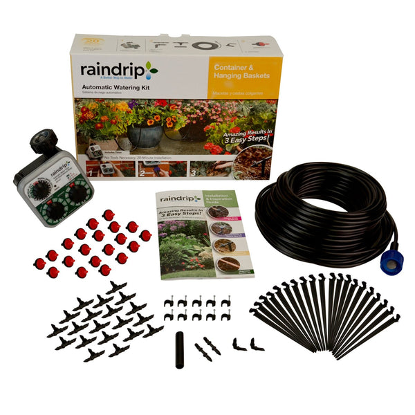 Raindrip R560DP Container & Hanging Basket Automatic Watering Kit with Timer