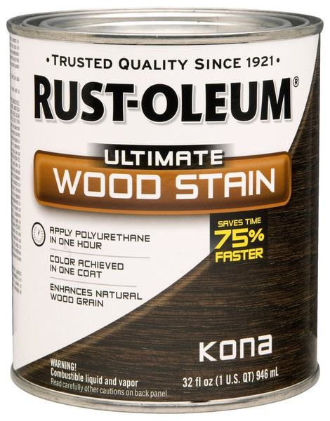 Rust-Oleum® 260154 Ultimate Interior Wood Stain, 1 Qt, Kona