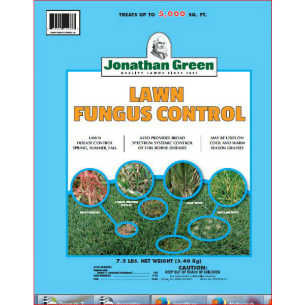 Jonathan Green 10233 Lawn Fungus Control, Treats Up To 5000 Sq. Ft, 7.5 Lbs
