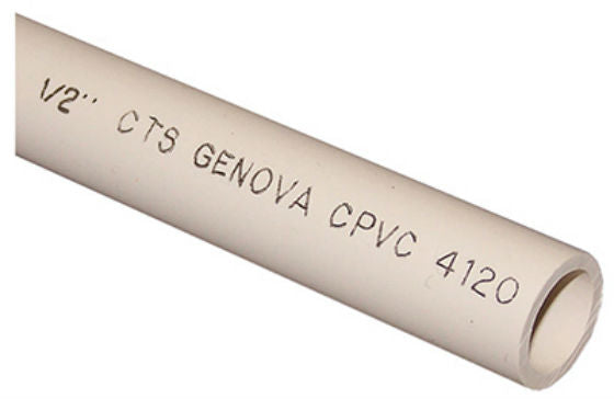Genova 50025 CPVC Water Pipe, 1/2" x 5'