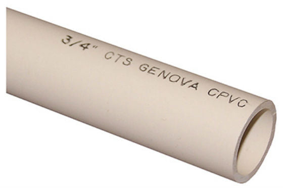Genova 50035 CPVC Water Pipe, 3/4" x 5'