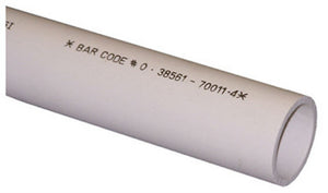 Genova 700212 Schedule 40 PVC DWV Pipe, 2" x 2'