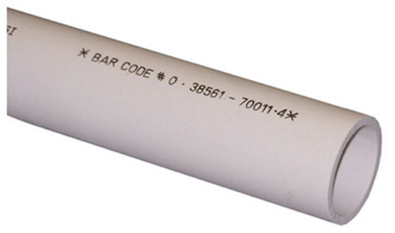 Genova 700212 Schedule 40 PVC DWV Pipe, 2" x 2'