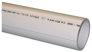 Genova 70035 Schedule 40 PVC DWV Pipe, 3" x 5'