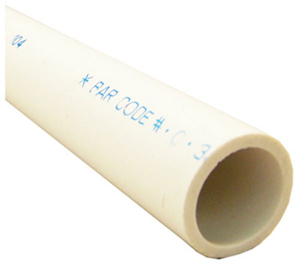 Genova 315077 Schedule 40 Plain End PVC Pipe, 3/4" x 5', 600 PSI
