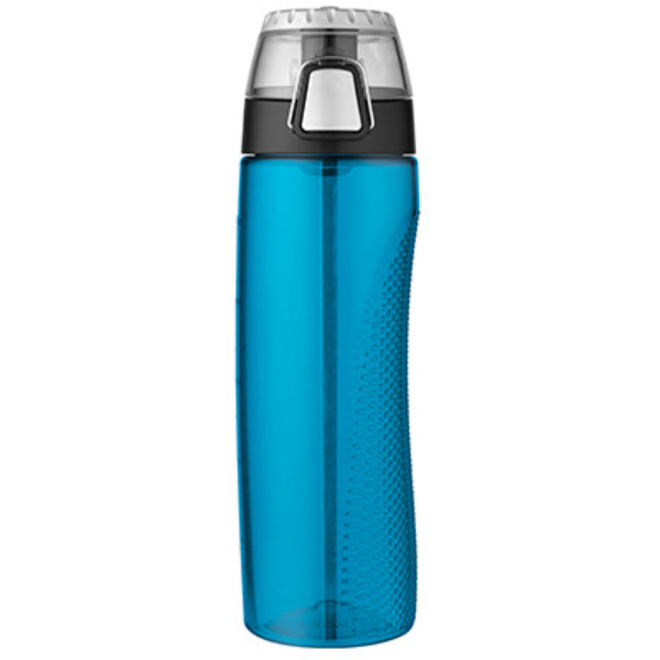Thermos® HP4100TLTRI6 Hydration Bottle with Rotating Intake Meter, Teal, 24 Oz