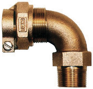 Legend Valve 313-330NL No Lead  Water Service Elbow, 1" x 3/4", CTS x MIP