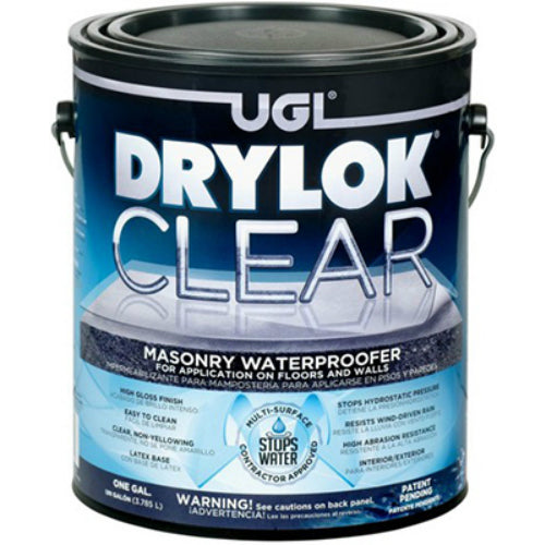 Drylok 20913 Non-Pigmented Masonry Waterproofer, Clear, 1 Gallon