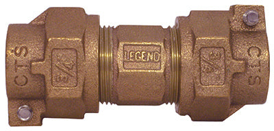 Legend Valve 313-220NL No Lead Water Service Union, 1" x 3/4", CTS x PK