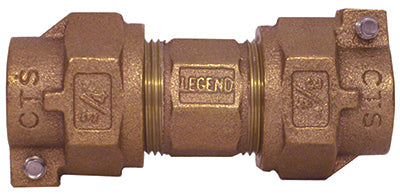 Legend Valve 313-215NL No Lead Water Service Union, 1", CTS x PK