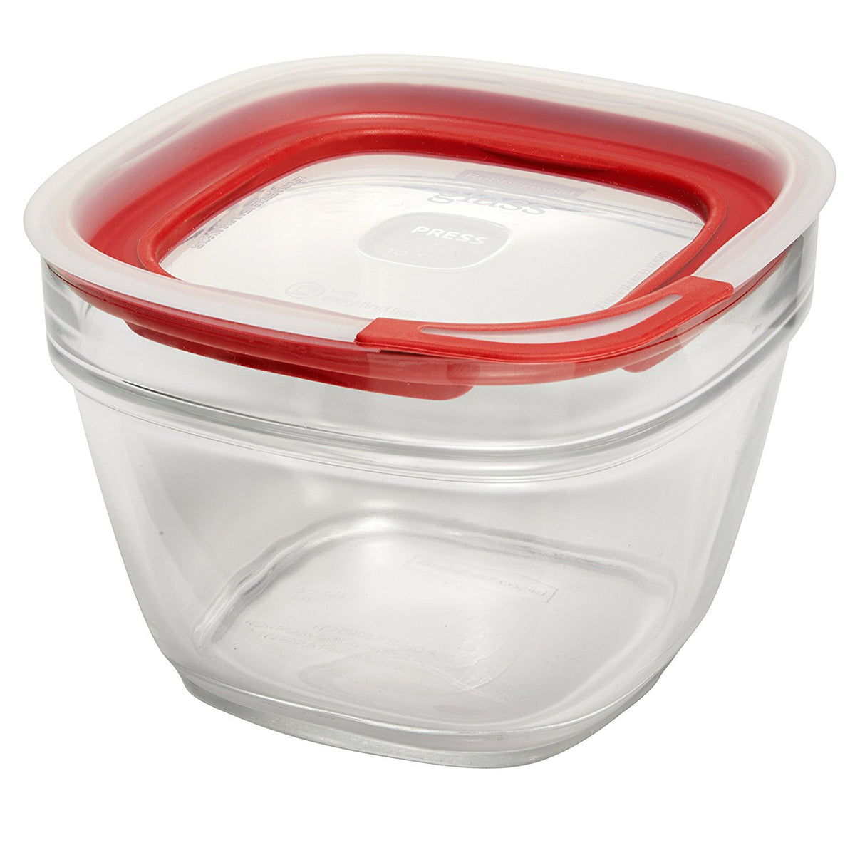 Rubbermaid Easy Find Lids Container, Glass, 5.5 Cups, Tableware &  Serveware